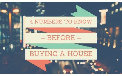 4 Numbers to know before buying a house